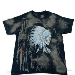 Size large black tie die tee shirt